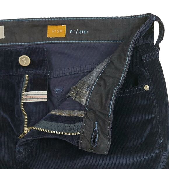 Anthropologie Pilcro Corduroy Pants Womens 30x33 Navy Bootcut Fit Stet Stretch - Picture 3 of 12